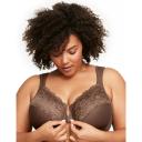 Glamorise Wonderwire Front-Closure Bra - Mocha - 12D