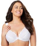 Glamorise Wonderwire Front-Closure Bra - White - 22D