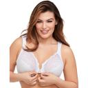 Glamorise WonderWire Front-Closure Bra - White - 26F