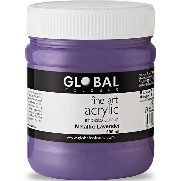Global Colours Acrylic Impasto Paint 500ml Lavender