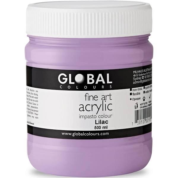 GLOBAL Colours Acrylic Impasto Paint 500ml Lilac