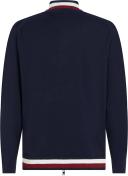 Global Stripe Relaxed Fit Zip-Thru Cardigan Blue LG