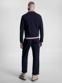 Global Stripe Relaxed Fit Zip-Thru Cardigan Blue XL