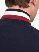 Global Stripe Relaxed Fit Zip-Thru Cardigan Blue XL