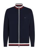 Global Stripe Relaxed Fit Zip-Thru Cardigan Blue XS