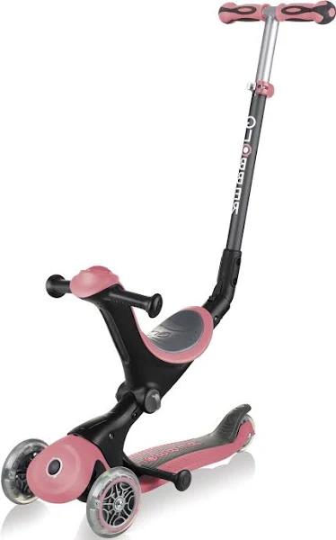 Globber Go Up Deluxe Convertible Scooter - Pastel Pink