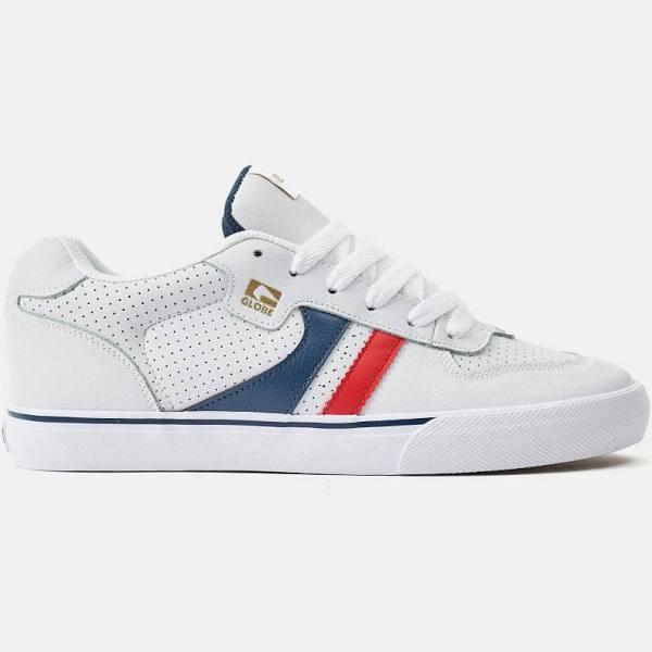 Globe Encore 2 Skate Shoes - White/Blue/Red - 7 UK