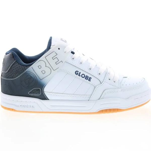 Globe Tilt Mens Skate Trainers in White Blue 12 UK