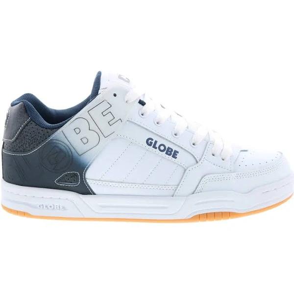 Globe Tilt Skate Shoes - White/Blue Stipple - 10.5 UK