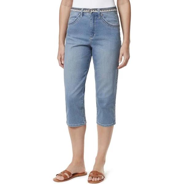 Gloria Vanderbilt Women's Capri Arroyo Belted High-Rise Capri Jeans 8