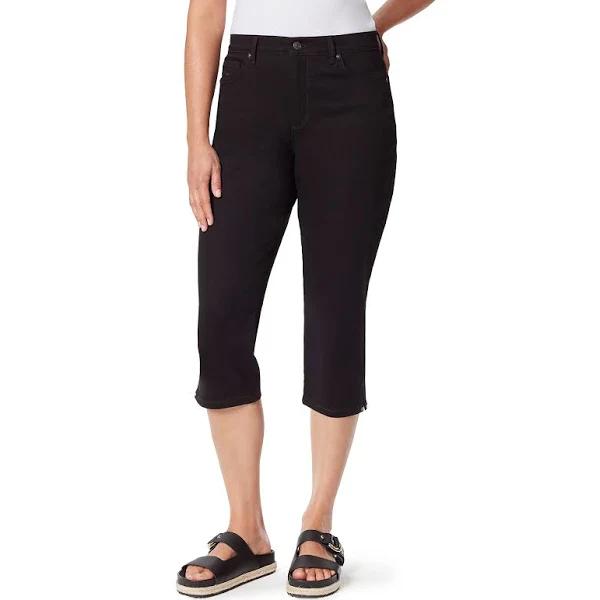 Gloria Vanderbilt Women's Capri Black Amanda Capri Pants 14