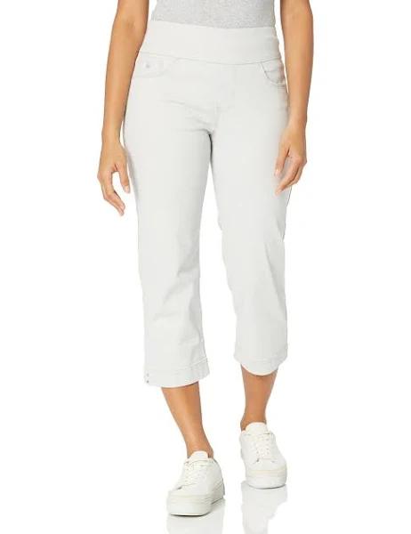 Gloria Vanderbilt Women's Capri Dusky Dune Amanda Wide-Waistband Capri Jeans 6