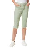 Gloria Vanderbilt Women's Capri Matcha Latte Amanda Skimmer Denim Pants 10