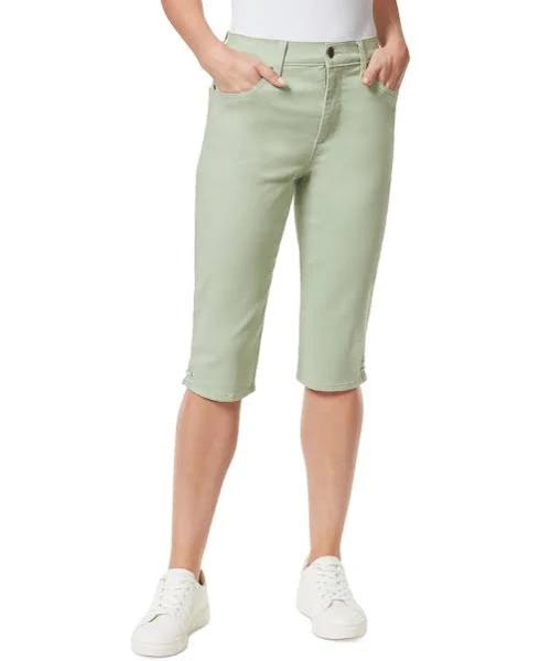 Gloria Vanderbilt Women's Capri Matcha Latte Amanda Skimmer Denim Pants 10
