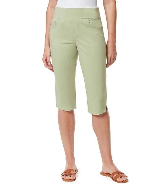 Gloria Vanderbilt Women's Capri Matcha Latte Amanda Skimmer Denim Pants 6