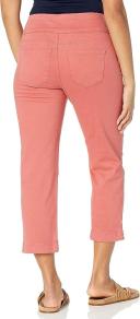 Gloria Vanderbilt Women's Capri Persimmon Amanda Wide-Waistband Capri Jeans 4