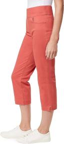 Gloria Vanderbilt Women's Capri Persimmon Amanda Wide-Waistband Capri Jeans 4