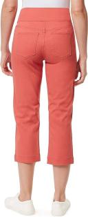 Gloria Vanderbilt Women's Capri Persimmon Amanda Wide-Waistband Capri Jeans 4