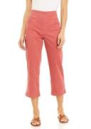 Gloria Vanderbilt Women's Capri Persimmon Amanda Wide-Waistband Capri Jeans 6