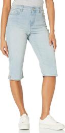 Gloria Vanderbilt Women's Capri Rosy Pink Amanda Skimmer Denim Pants 12
