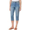 Gloria Vanderbilt Women's Capri Rosy Pink Belted High-Rise Capri Jeans 10