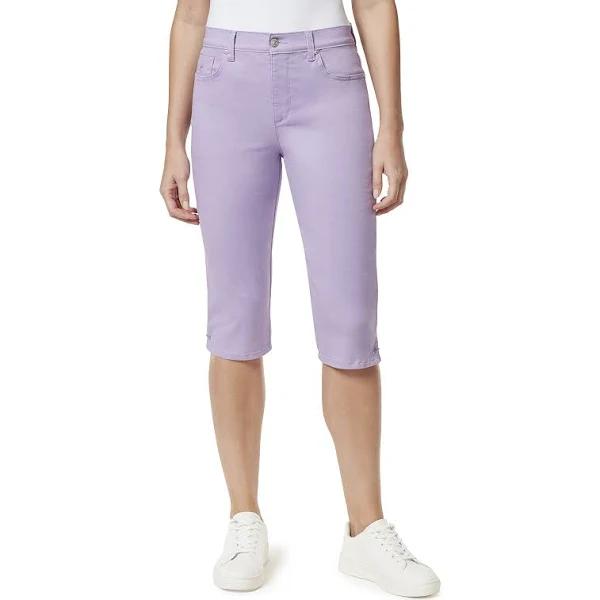 Gloria Vanderbilt Women's Capri Sweet Violet Amanda Skimmer Denim Pants 16
