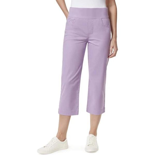 Gloria Vanderbilt Women's Capri Sweet Violet Amanda Wide-Waistband Capri Jeans 6