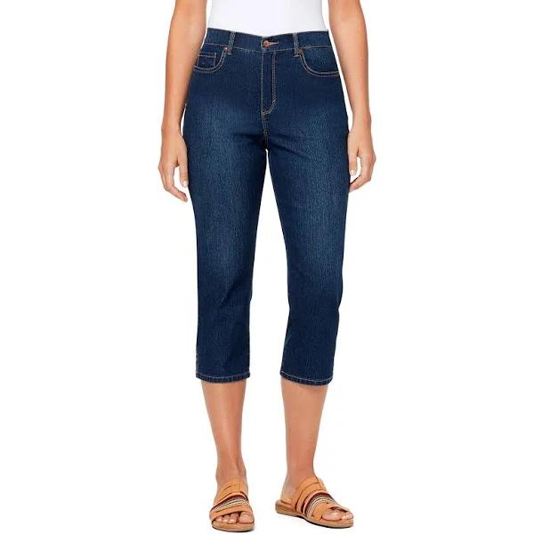 Gloria Vanderbilt Women's Denim Pant and Jean Madison Blue Amanda Classic Crop Jeans 6