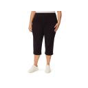Gloria Vanderbilt Women's Plus Capri Black Amanda Wide-Waistband Capri Jeans 20W