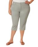 Gloria Vanderbilt Women's Plus Capri Eucalyptus Amanda Capri Jeans 22W
