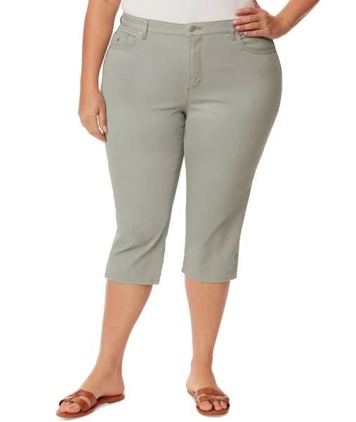 Gloria Vanderbilt Women's Plus Capri Eucalyptus Amanda Capri Jeans 22W
