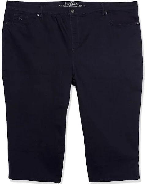 Gloria Vanderbilt Women's Plus Capri Midnight Affair Amanda Capri Jeans 16W