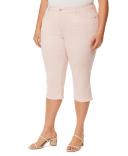 Gloria Vanderbilt Women's Plus Capri Rosy Pink Amanda Capri Jeans 16W