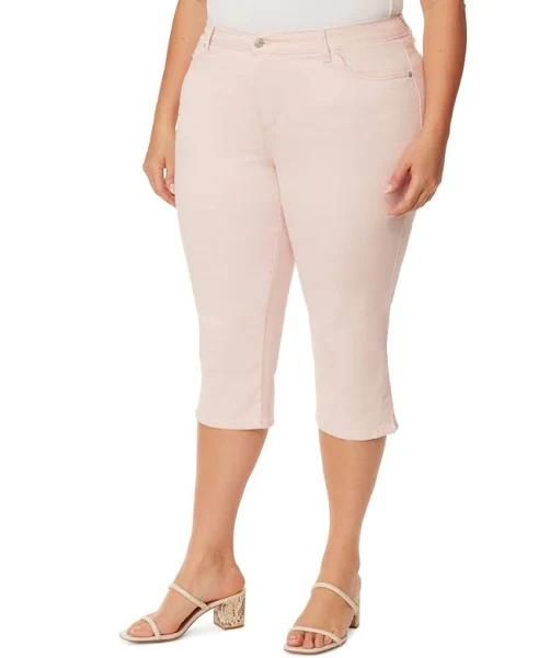 Gloria Vanderbilt Women's Plus Capri Rosy Pink Amanda Capri Jeans 16W