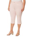 Gloria Vanderbilt Women's Plus Capri Rosy Pink Amanda Capri Jeans 22W