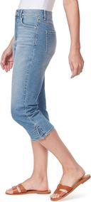 Gloria Vanderbilt Women's Plus Capri Rosy Pink Amanda Capri Jeans 22W