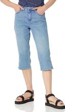 Gloria Vanderbilt Women's Plus Capri Rosy Pink Amanda Capri Jeans 22W