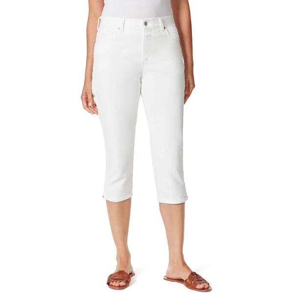 Gloria Vanderbilt Women's Plus Capri Vintage White Amanda Capri Jeans 24W