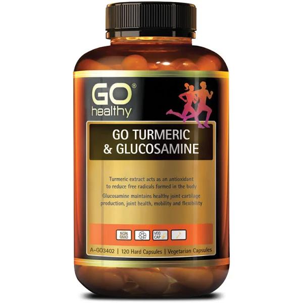 Go Healthy Turmeric & Glucosamine 120 Vege Capsules