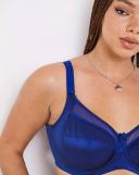 Goddess Bra Ultramarine Keira Satin Underwire Plunge Bra 40K