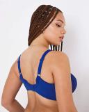 Goddess Bra Ultramarine Keira Satin Underwire Plunge Bra 40m