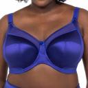 Goddess Bra Ultramarine Keira Satin Underwire Plunge Bra 42H