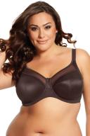 Goddess Keira Underwired Banded Bra - Chocolate - 12H