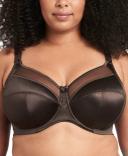Goddess Keira Underwired Banded Bra - Chocolate - 12H