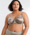 Goddess Keira Underwired Banded Bra - Chocolate - 12H