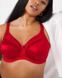 Goddess Keira Underwired Banded Bra - Crimson - 16JJ Crimson