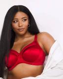 Goddess Keira Underwired Banded Bra - Crimson - 20J Crimson
