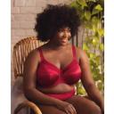 Goddess Keira Underwired Banded Bra - Crimson - 20J Crimson