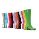 Gogo Yellow Patent Womens Boot - 9