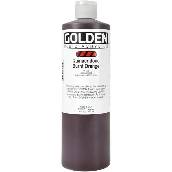 Golden Fluid Acrylic 473ml Quin Burnt Orange